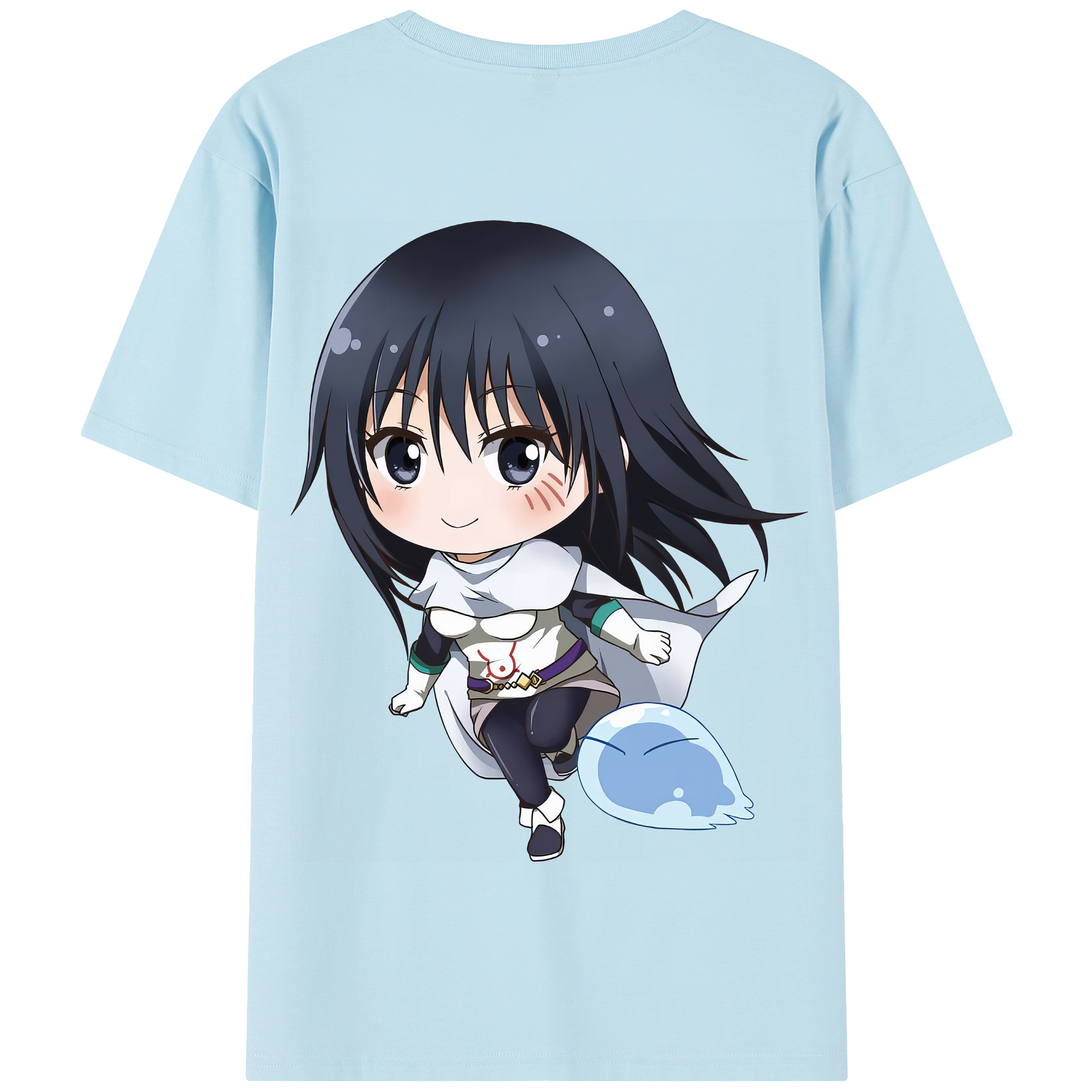 （画像用） 転スラ Regarding Reincarnated to Slime 綿100％半袖Tシャツ（背面プリント）